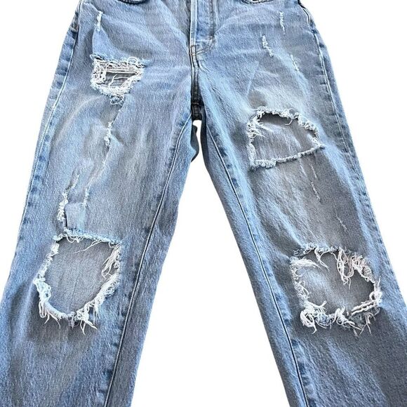 BDG High Rise Slim Straight Distressed Jeans - Picture 4 of 8